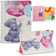 Custodia Portafoglio In Pelle Fantasia Modello Cover con Supporto Y01B per Apple iPad 10.2 (2020) Multicolore