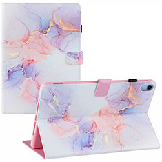 Custodia Portafoglio In Pelle Fantasia Modello Cover con Supporto Y01B per Apple iPad 10.9 (2022) Bianco