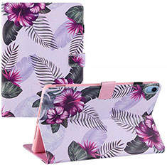 Custodia Portafoglio In Pelle Fantasia Modello Cover con Supporto Y01B per Apple iPad 10.9 (2022) Viola