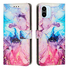 Custodia Portafoglio In Pelle Fantasia Modello Cover con Supporto Y01X per Xiaomi Poco C50 Multicolore