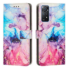 Custodia Portafoglio In Pelle Fantasia Modello Cover con Supporto Y01X per Xiaomi Redmi Note 11 Pro 4G Multicolore