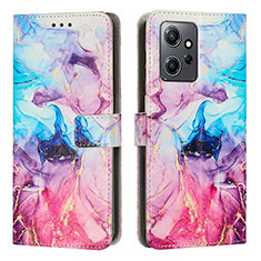 Custodia Portafoglio In Pelle Fantasia Modello Cover con Supporto Y01X per Xiaomi Redmi Note 12 4G Multicolore