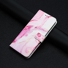 Custodia Portafoglio In Pelle Fantasia Modello Cover con Supporto Y01X per Xiaomi Redmi Note 12 Pro 5G Rosa