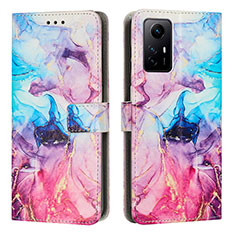 Custodia Portafoglio In Pelle Fantasia Modello Cover con Supporto Y01X per Xiaomi Redmi Note 12S Multicolore