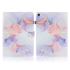 Custodia Portafoglio In Pelle Fantasia Modello Cover con Supporto Y02B per Apple iPad 10.9 (2022) Bianco