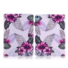 Custodia Portafoglio In Pelle Fantasia Modello Cover con Supporto Y02B per Apple iPad 10.9 (2022) Viola