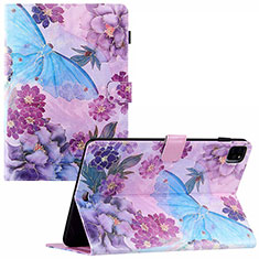 Custodia Portafoglio In Pelle Fantasia Modello Cover con Supporto Y02B per Apple iPad Pro 11 (2022) Multicolore