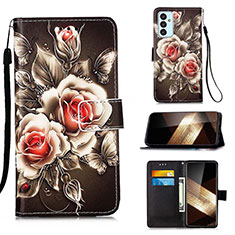 Custodia Portafoglio In Pelle Fantasia Modello Cover con Supporto Y02B per Samsung Galaxy A15 4G Nero