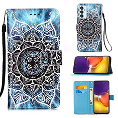 Custodia Portafoglio In Pelle Fantasia Modello Cover con Supporto Y02B per Samsung Galaxy Quantum2 5G Multicolore