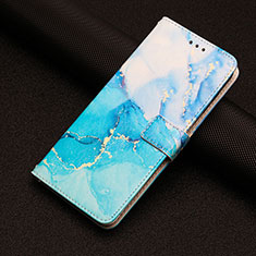 Custodia Portafoglio In Pelle Fantasia Modello Cover con Supporto Y02X per Google Pixel 7 5G Blu