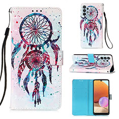 Custodia Portafoglio In Pelle Fantasia Modello Cover con Supporto Y03B per Samsung Galaxy A32 5G Colorato