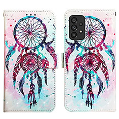 Custodia Portafoglio In Pelle Fantasia Modello Cover con Supporto Y03B per Samsung Galaxy A53 5G Multicolore