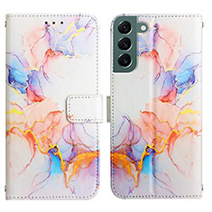 Custodia Portafoglio In Pelle Fantasia Modello Cover con Supporto Y03B per Samsung Galaxy S22 5G Colorato