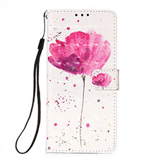 Custodia Portafoglio In Pelle Fantasia Modello Cover con Supporto Y03B per Xiaomi Poco M4 Pro 5G Rosa