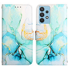 Custodia Portafoglio In Pelle Fantasia Modello Cover con Supporto Y04B per Samsung Galaxy A13 4G Verde