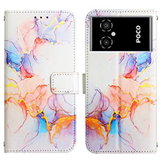 Custodia Portafoglio In Pelle Fantasia Modello Cover con Supporto Y04B per Xiaomi Redmi Note 11R 5G Blu