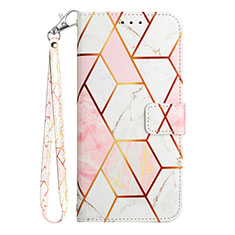 Custodia Portafoglio In Pelle Fantasia Modello Cover con Supporto YB1 per Motorola Moto Edge Plus (2023) 5G Bianco