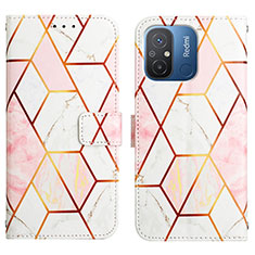 Custodia Portafoglio In Pelle Fantasia Modello Cover con Supporto YB1 per Xiaomi Redmi 11A 4G Bianco