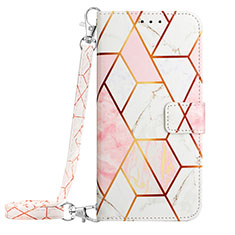 Custodia Portafoglio In Pelle Fantasia Modello Cover con Supporto YB1 per Xiaomi Redmi Note 12 Explorer Bianco