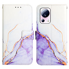 Custodia Portafoglio In Pelle Fantasia Modello Cover con Supporto YB4 per Xiaomi Civi 2 5G Viola