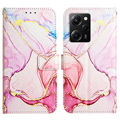 Custodia Portafoglio In Pelle Fantasia Modello Cover con Supporto YB4 per Xiaomi Poco X5 Pro 5G Rosa