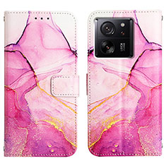 Custodia Portafoglio In Pelle Fantasia Modello Cover con Supporto YB4 per Xiaomi Redmi K60 Ultra 5G Rosa Caldo