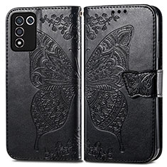 Custodia Portafoglio In Pelle Farfalla Cover con Supporto per Oppo K9S 5G Nero