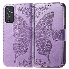 Custodia Portafoglio In Pelle Farfalla Cover con Supporto per Samsung Galaxy A15 LTE Lavanda