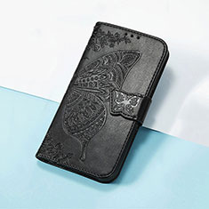 Custodia Portafoglio In Pelle Farfalla Cover con Supporto S01D per Huawei Enjoy 50 Pro Nero