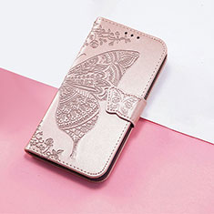 Custodia Portafoglio In Pelle Farfalla Cover con Supporto S01D per Huawei Nova 10 SE Oro Rosa