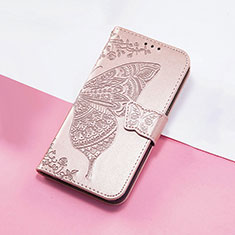 Custodia Portafoglio In Pelle Farfalla Cover con Supporto S01D per Huawei Nova 8i Oro Rosa