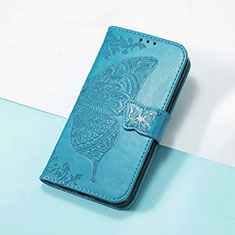 Custodia Portafoglio In Pelle Farfalla Cover con Supporto S01D per Huawei Nova 9 Pro Blu