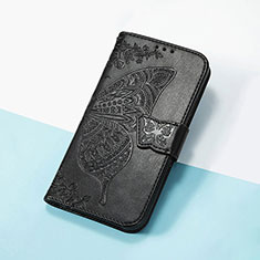 Custodia Portafoglio In Pelle Farfalla Cover con Supporto S01D per Oppo A17K Nero