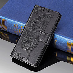 Custodia Portafoglio In Pelle Farfalla Cover con Supporto S01D per Samsung Galaxy S23 Ultra 5G Nero