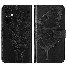 Custodia Portafoglio In Pelle Farfalla Cover con Supporto Y01B per Oppo K11x 5G Nero