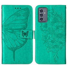 Custodia Portafoglio In Pelle Farfalla Cover con Supporto Y01B per Samsung Galaxy A15 LTE Verde