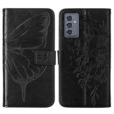 Custodia Portafoglio In Pelle Farfalla Cover con Supporto Y01B per Samsung Galaxy A25 5G Nero