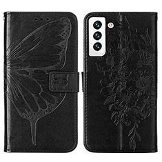 Custodia Portafoglio In Pelle Farfalla Cover con Supporto Y06B per Samsung Galaxy S25 Plus 5G Nero