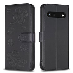 Custodia Portafoglio In Pelle Fiori Cover con Supporto BF1 per Google Pixel 7 5G Nero