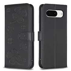 Custodia Portafoglio In Pelle Fiori Cover con Supporto BF1 per Google Pixel 8 5G Nero