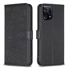 Custodia Portafoglio In Pelle Fiori Cover con Supporto BF1 per Oppo Find X5 5G Nero