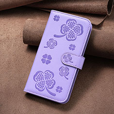 Custodia Portafoglio In Pelle Fiori Cover con Supporto BF1 per Xiaomi Redmi K60 Pro 5G Viola