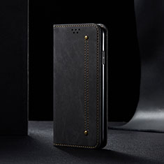 Custodia Portafoglio In stoffa con Supporto B01S per Samsung Galaxy A52 4G Nero