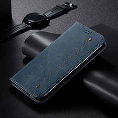 Custodia Portafoglio In stoffa con Supporto B01S per Xiaomi Mi Mix 4 5G Blu