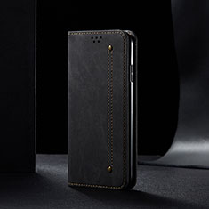 Custodia Portafoglio In stoffa con Supporto B01S per Xiaomi Redmi K50 Ultra 5G Nero