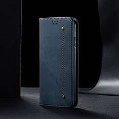 Custodia Portafoglio In stoffa con Supporto B01S per Xiaomi Redmi Note 11 4G (2021) Blu