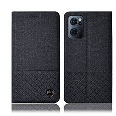 Custodia Portafoglio In stoffa con Supporto H12P per OnePlus Nord CE 2 5G Nero