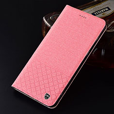 Custodia Portafoglio In stoffa con Supporto H12P per Samsung Galaxy Note 10 Lite Rosa