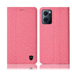 Custodia Portafoglio In stoffa con Supporto H14P per OnePlus Nord CE 2 5G Rosa