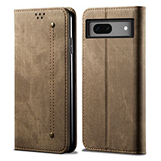 Custodia Portafoglio In stoffa con Supporto per Google Pixel 7 5G Khaki